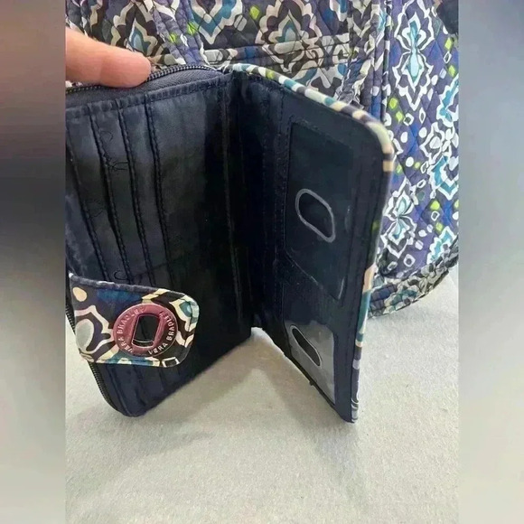 Vera Bradley Extra Large Toggle Tote bag and Wallet lot 2 pieces - Picture 3 of 14